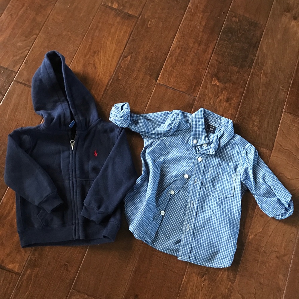 Jacket and button up, good condition! No stains!